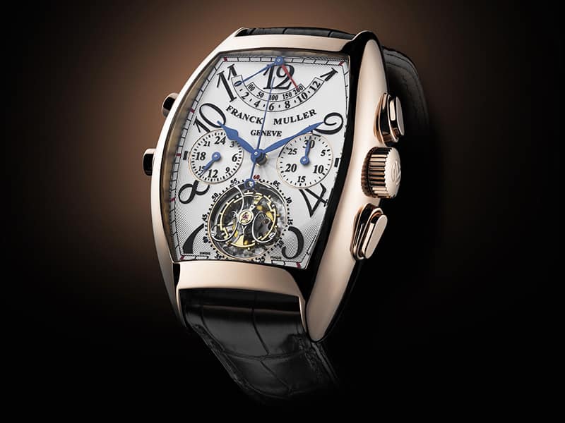 Un elegante reloj de pulsera Franck Muller