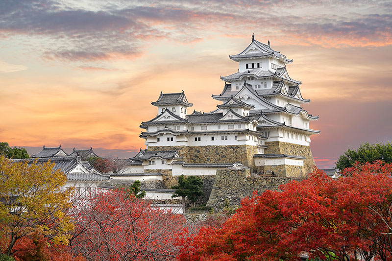 Himeji es uno de los castillos más grandes del mundo