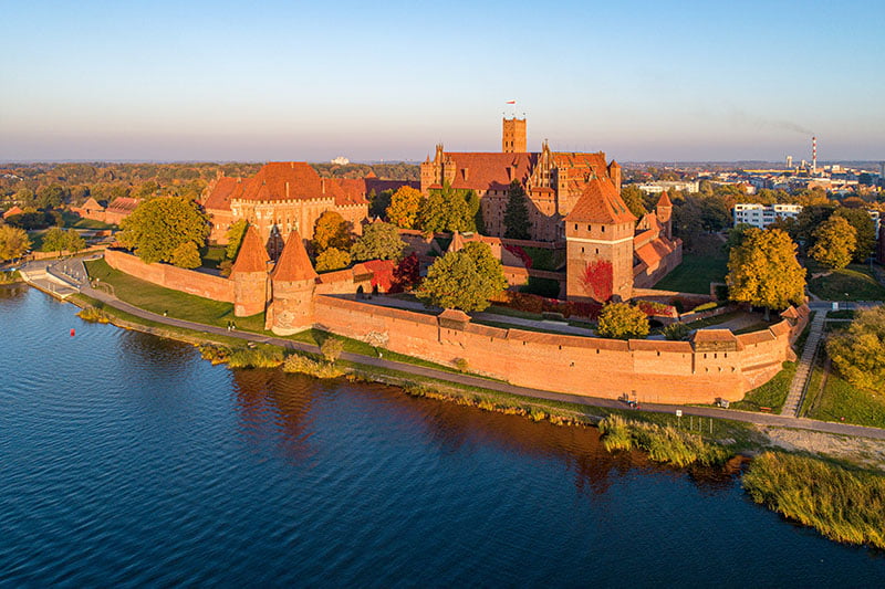 Castillo medieval de Malbork (Marienburgo) en Polonia