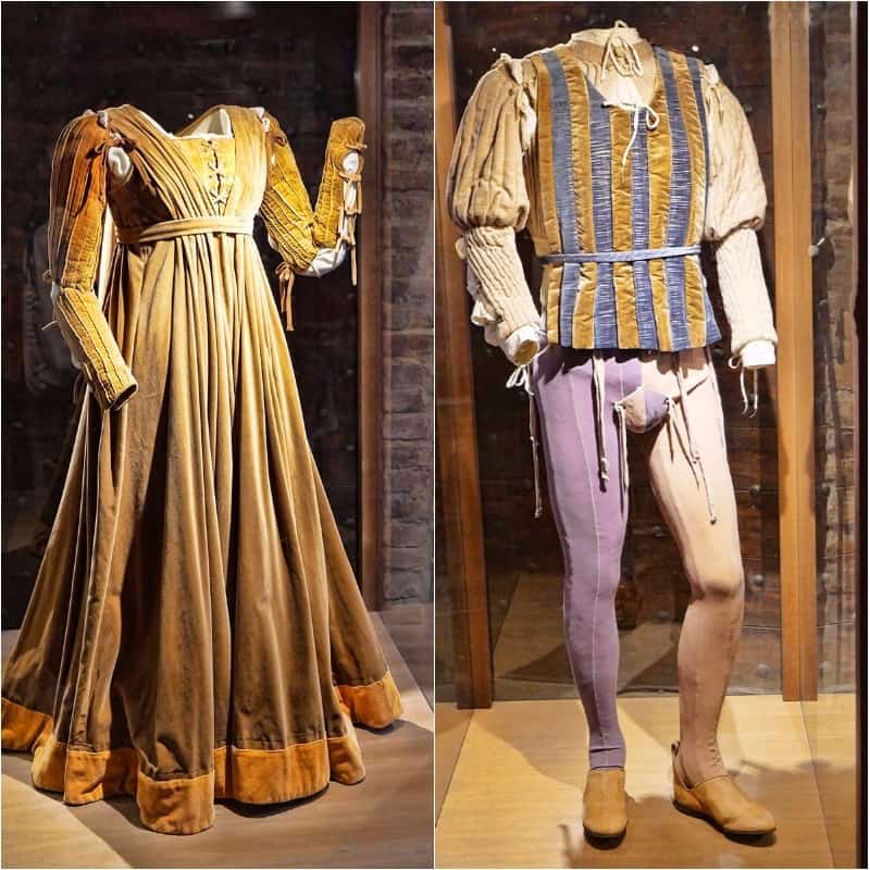 El museo de la Casa de Julieta expone trajes de la película Romeo y Julieta