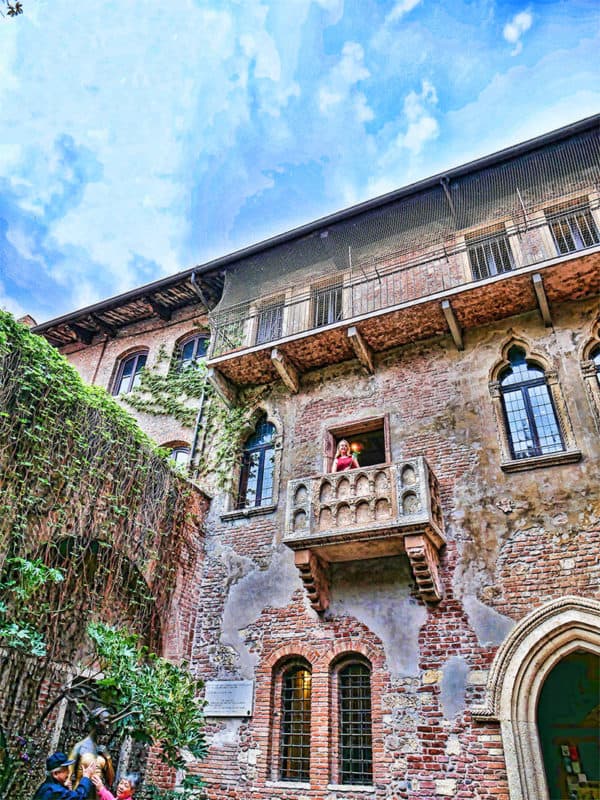 Casa y balcón de Julieta en Verona, Italia