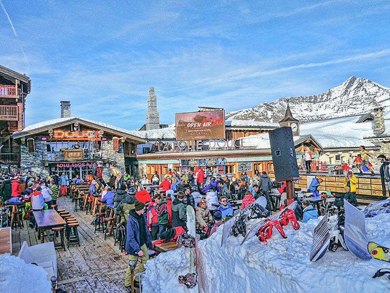 Bar La Folie Douce en Val d'Isere, Francia