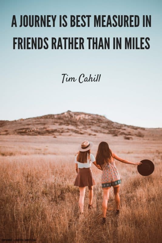 50 citas inspiradoras sobre el viaje | Cita sobre el viaje con amigos