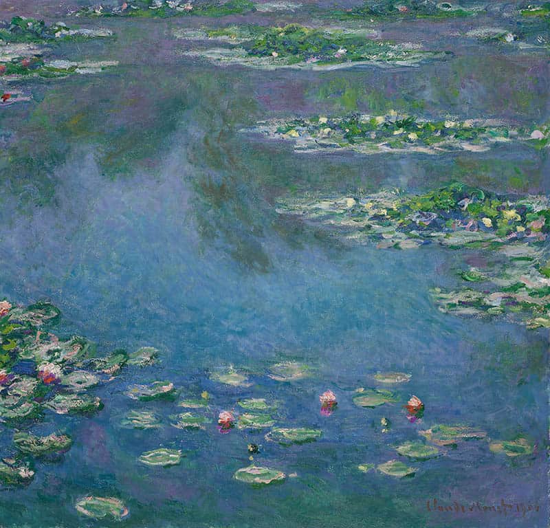 Nenúfares de Claude Monet en el Instituto de Arte de Chicago