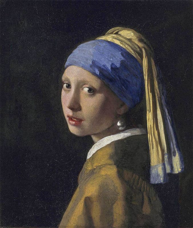 La joven del pendiente de perla, Johannes Vermeer, Dominio público, vía Wikimedia Commons