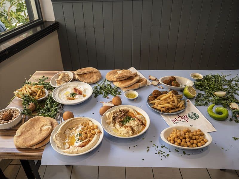 Hummus casero en Ali Karavan de Tel Aviv
