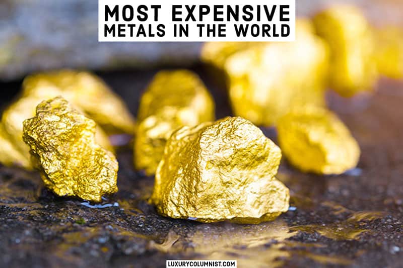 Los metales más caros del mundo