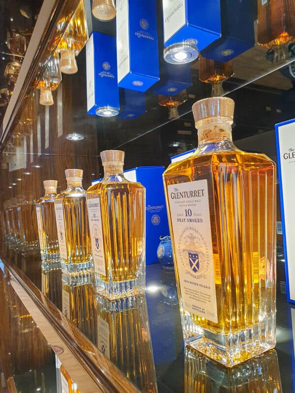 Botella de whisky Glenturret de Lalique
