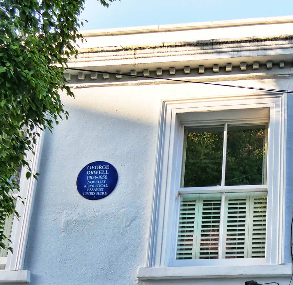Placa azul de George Orwell en Notting Hill